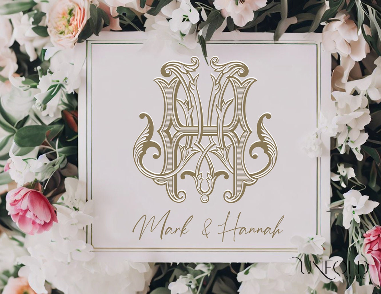 Vintage Interlocking Monograms, Wedding Monogram, Digital Download ...