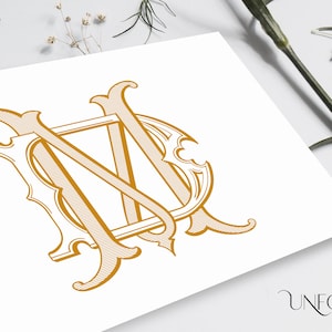 M,D Name Initials, Classic Monograms, wedding monogram, duogram, digital, Interwoven letters, instant download initials