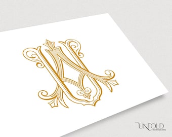 U and A Name Initials, Classic Monograms, wedding monogram, UA, AU, digital, Interwoven letters, instant download initials for A and U