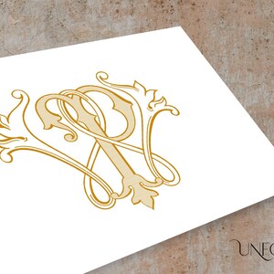W & P Name Initials Monograms for couples or wedding, digital logo initial design, Interwoven letters, instant download monograms - WP, PW