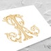 D and H Interlocking Monograms, Vintage Styled Monograms, Wedding or ...