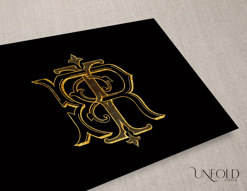 R and I Name Initials, Classic Monograms, Wedding Monogram, Duogram ...