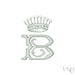 Royal Crowns to Your Choice of Pre-made Monogram Design, Interlocking ...