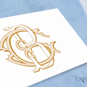GB of BG naam initialen, klassieke monogrammen, bruiloft monogram, duogram, digitaal, verweven letters, initialen instant download G en B