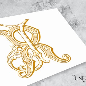 J en R naam initialen, vintage monogrammen, bruiloft monogram, duogram, digitaal, verweven letters, initialen instant download – JR of RJ
