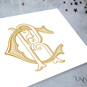 C and R couple's monogram design for wedding monogram, instant download ready-to-use monogram design, personalized name initials for logo