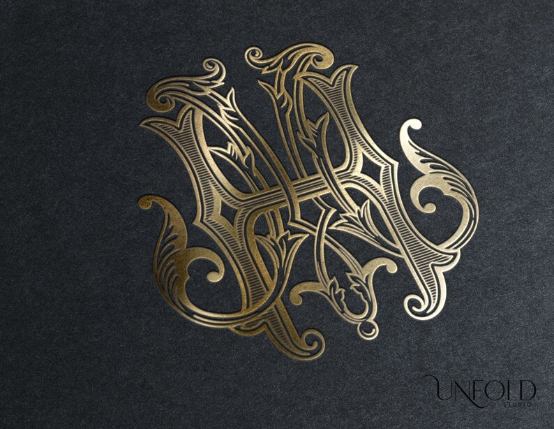 Vintage Interlocking Monograms, Wedding Monogram, Digital Download ...