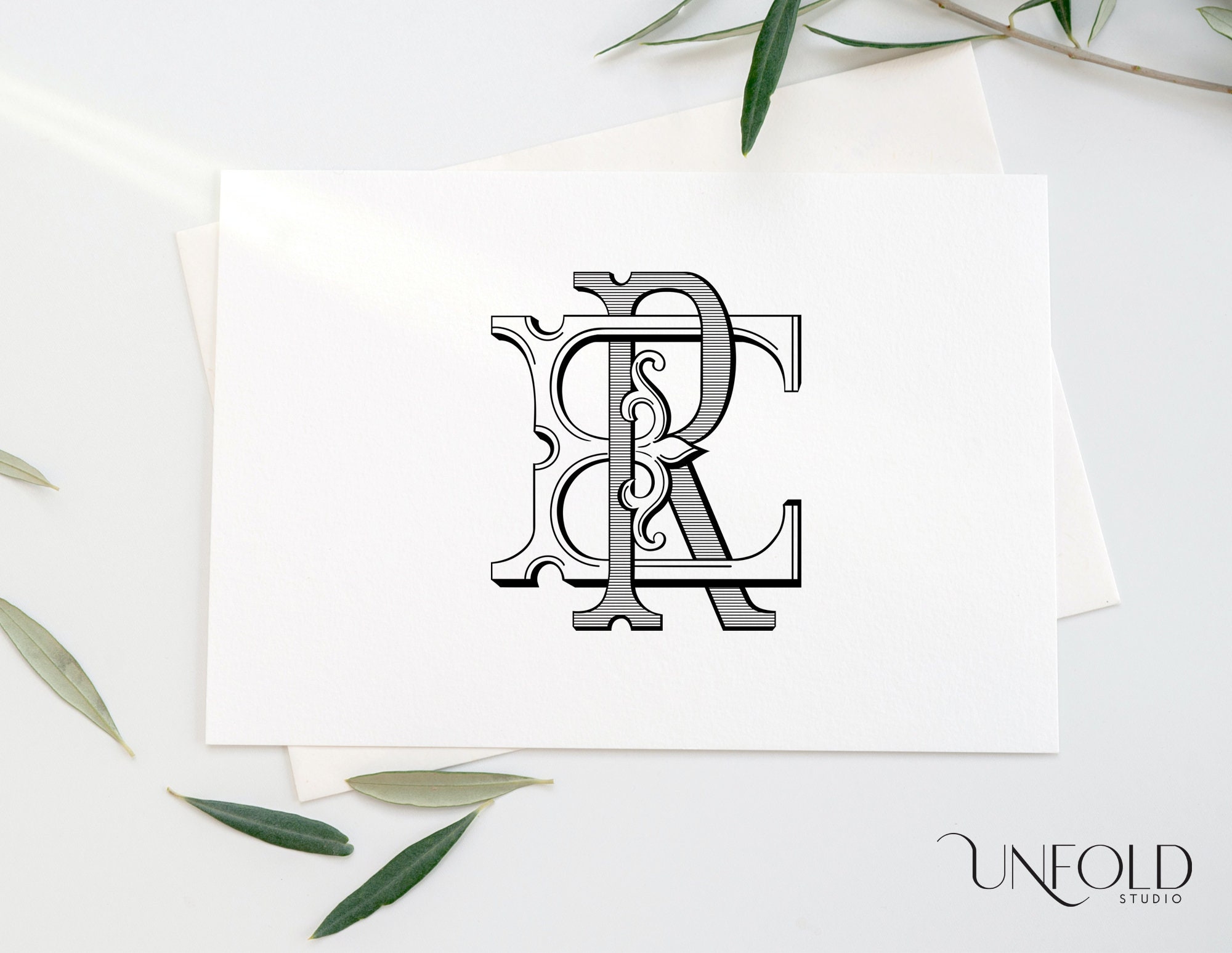 E and R Monogram Initials, Classic Monograms, Two Initial Wedding ...