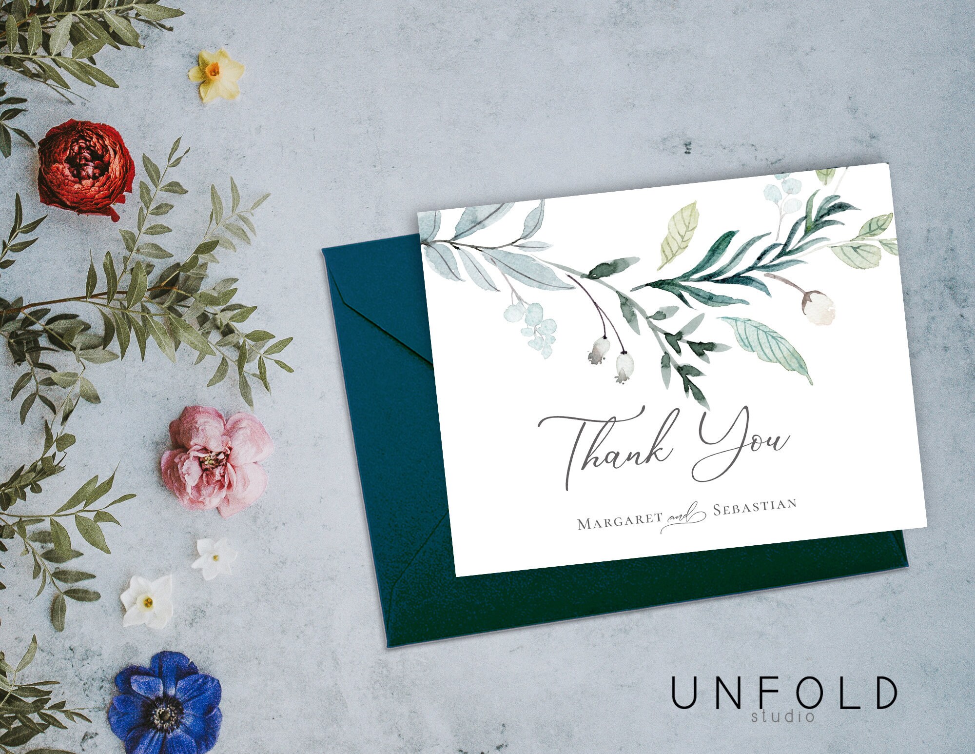 DIY Thank You Cards for Wedding and Special Occasions Instant Etsy
