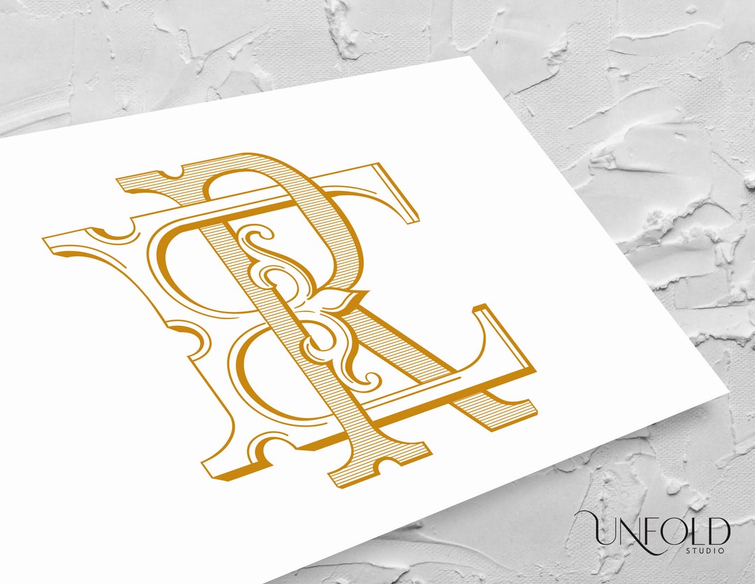 ER or RE Name Initials, Classic Monograms, Wedding Monogram, Duogram ...
