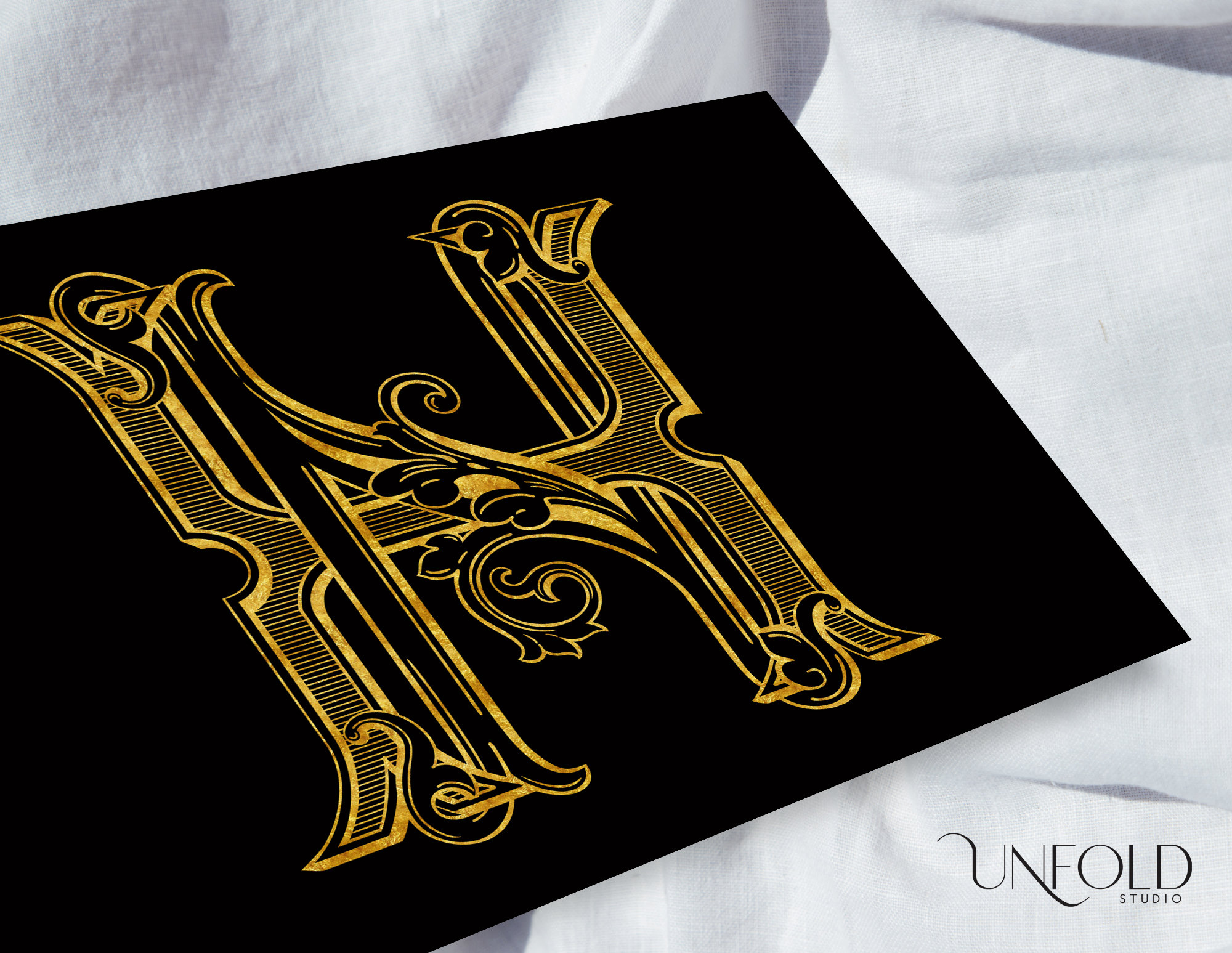 H & N Classic Interlocking Monograms, Wedding Monogram, Digital ...