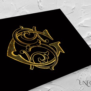 GS or SG Name Initials, Classic Monograms, Wedding Monogram, Digital ...