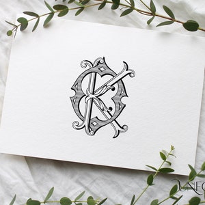 K & O Vintage Monograms, Wedding Monogram, Digital Download, Interwoven ...