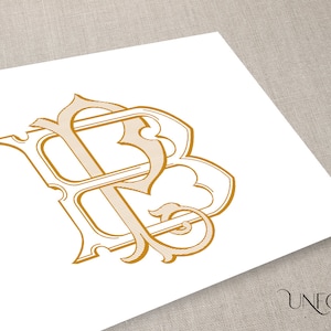 B & P Name Initials, Classic Monograms, wedding monogram, digital files, Interwoven letters, instant download initials - BP or PB