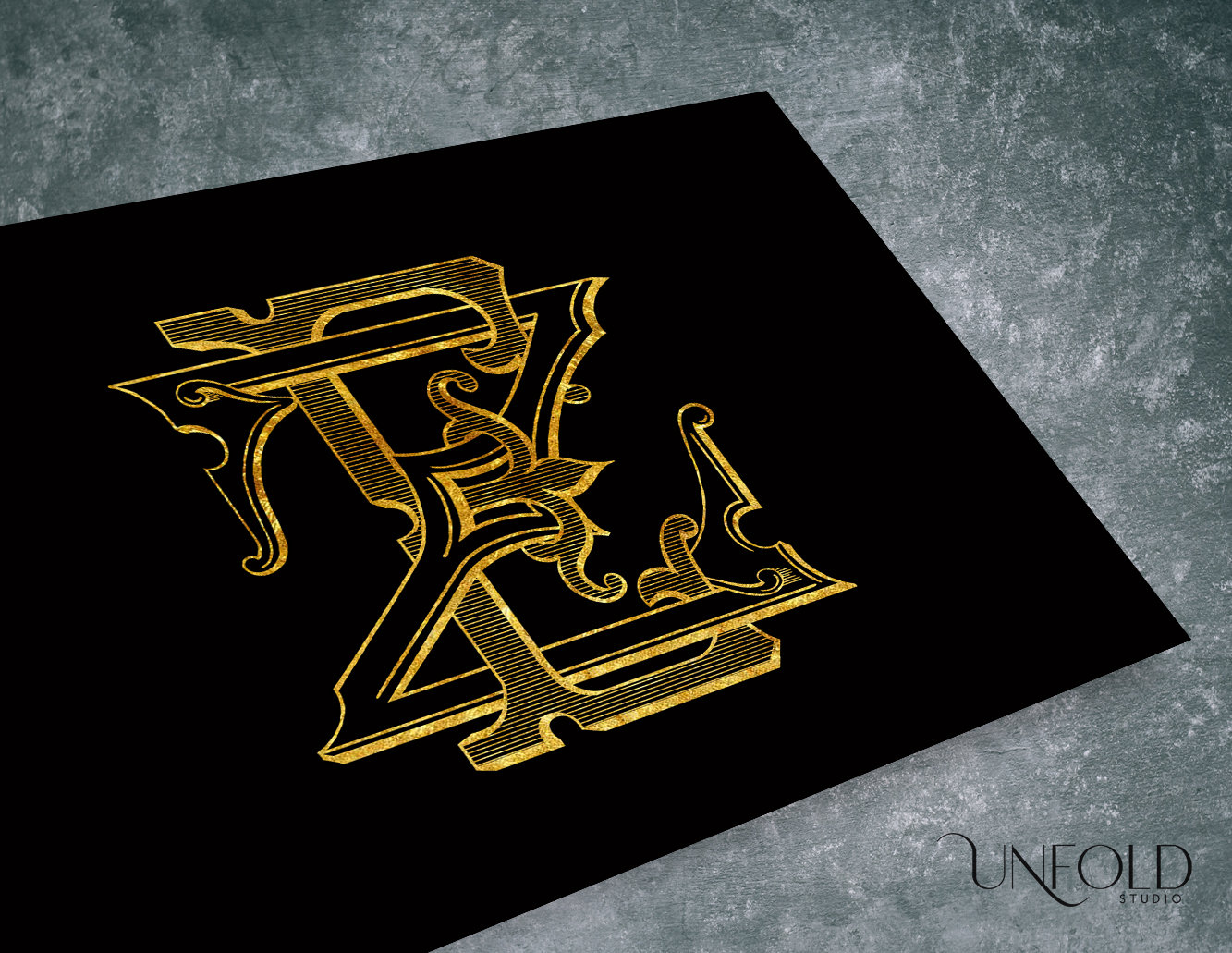 EZ or ZE Name Initials, Classic Monograms, Wedding Monogram