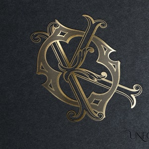 K & O Vintage Monograms, Wedding Monogram, Digital Download, Interwoven ...