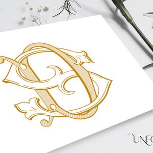 S & D Classic Interlocking Monograms, wedding monogram, digital download, Interwoven letters, instant download initials, Name Initials - DS
