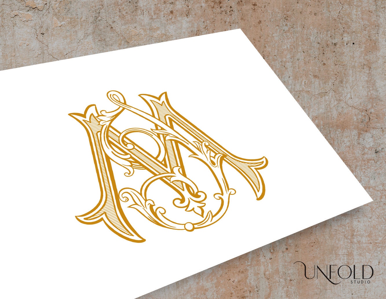 JM or MJ Monogram, Crest, or Logo - Digby & Rose