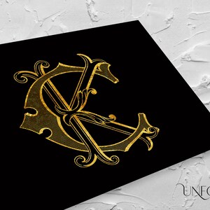C & K Name Initials Classic Monograms Interlocking Wedding Monogram ...