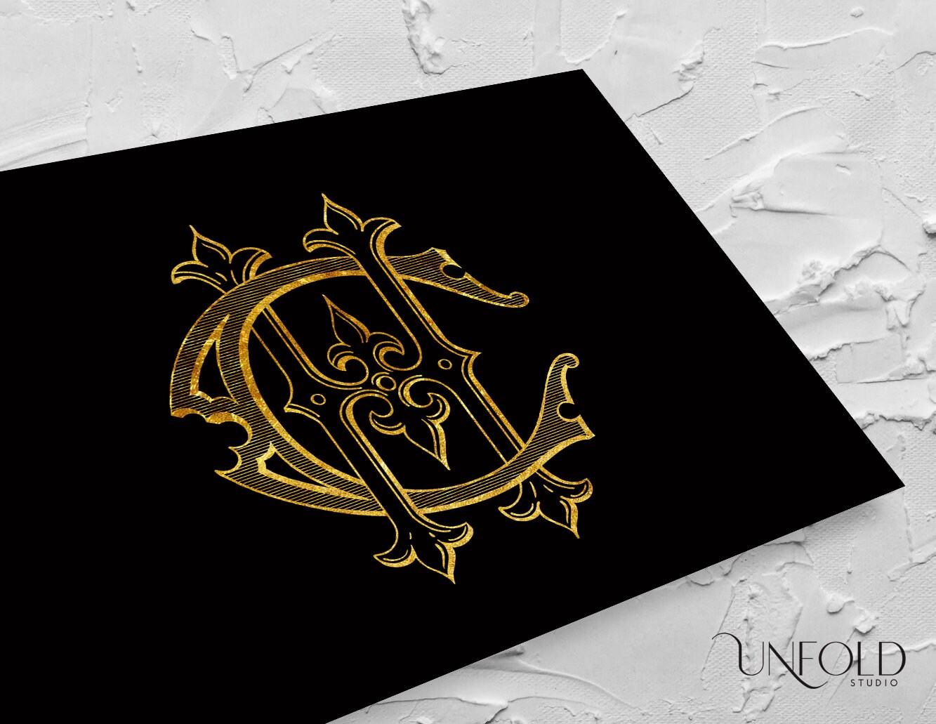 H & C Classic Interlocking Monograms, Wedding Monogram, Digital ...