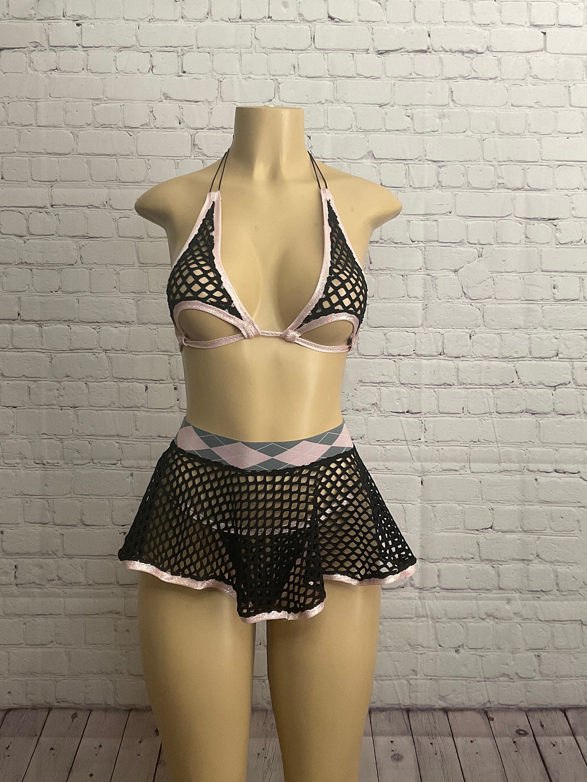Pink Diamond 2 Exotic Dance Wear 3pc...sexy...stripper - Etsy Sweden
