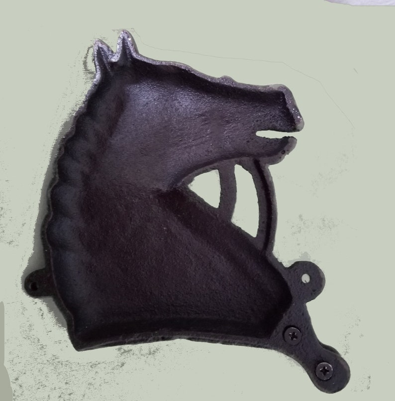 Cast Iron Horse Head Coat Hook Etsy