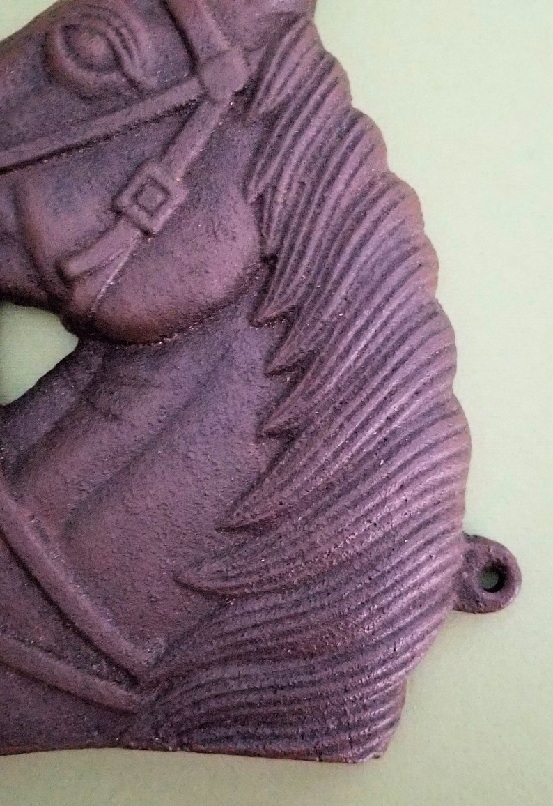 Cast Iron Horse Head Coat Hook Etsy