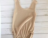 Gymnastics Leotard Competition Liner, dance leotard liner, swimsuit liner, swimwear liner, beige, tan