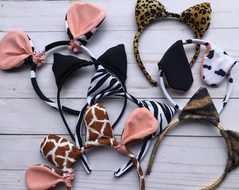Animal Ear Headband, Kids Halloween Costume, Adult Dalmatian Costume, Baby Costume, Toddler Halloween Costume, Ear Headpiece costume