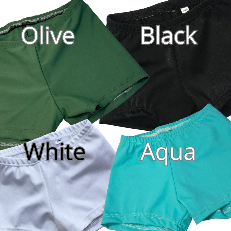 Girls Gymnastics SOLID Shorts, Toddler cheer shorts, Dance, Youth Volleyball, Teen Athletic Shorts, 18 months, 2T, 3T, 4T, 5, 6, 8, 10, 12 image 7