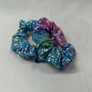 Girls Pigtail scrunchies set, Toddler scrunchie set, hair ties set, mini scrunchies, small hair accessories, swim hair bands, gift for girl