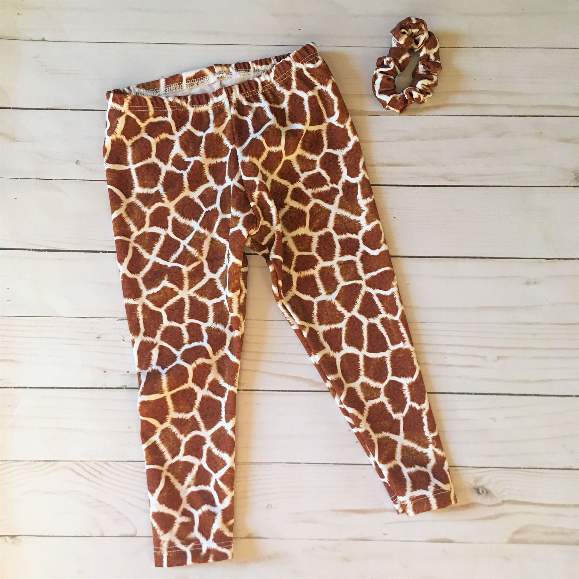 Toddler GIRAFFE Costume, Baby Halloween Giraffe Costume, Girls Animal Print Leggings, 6 12 18 months, 2T, 3T, 4, 5, 6, 8, 10, 12