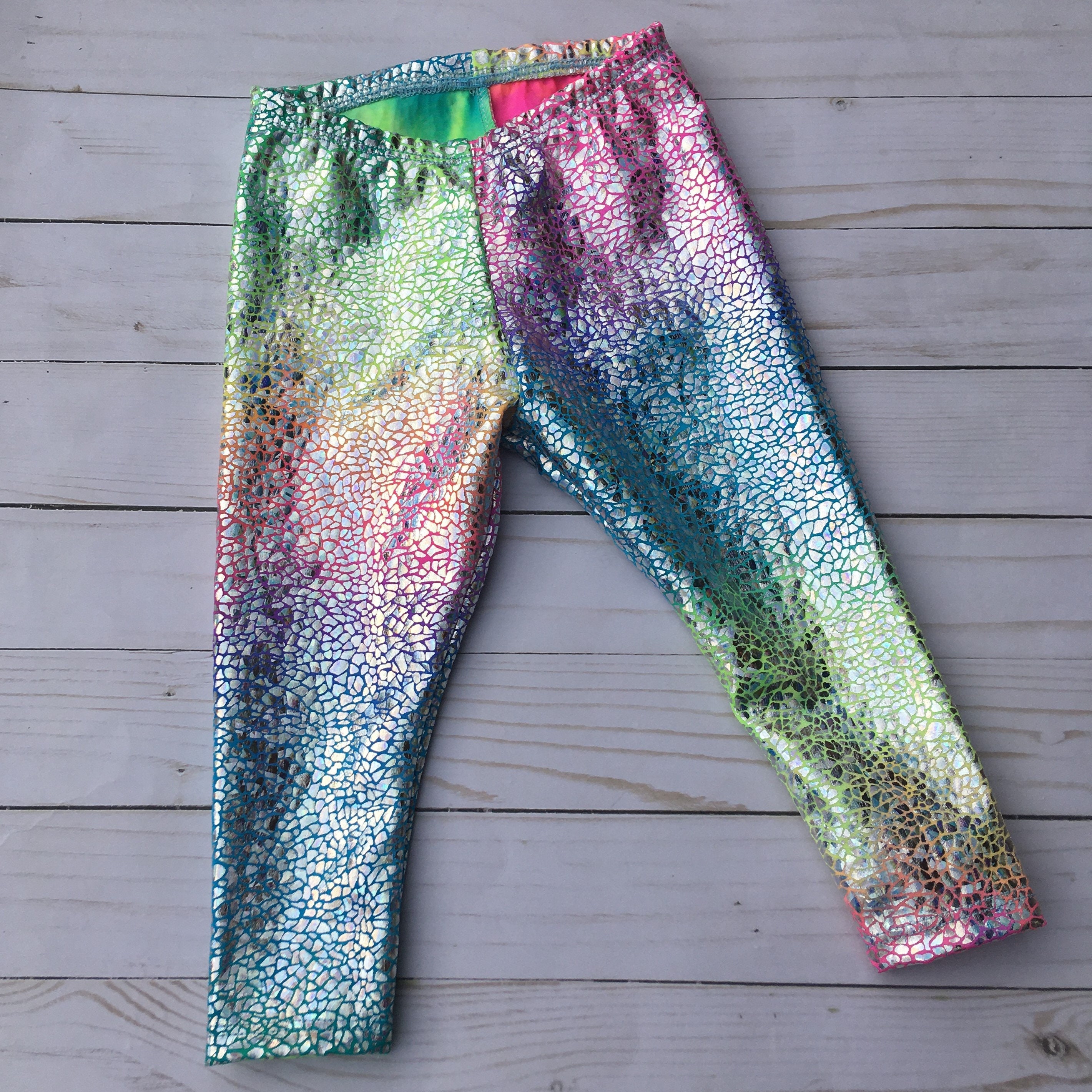 Buy Toddler Unicorn Sparkle Leggings, Girls Leggings Pastel Tie