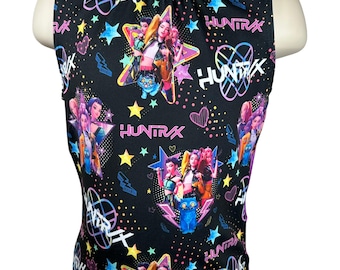 Girls Gymnastics K Pop BLACK Tank Leotard