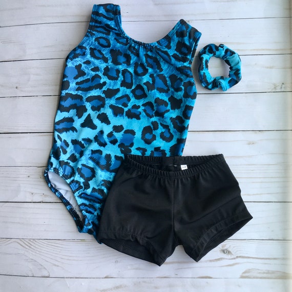 Girls Gymnastics Leotard Cheer Shorts 