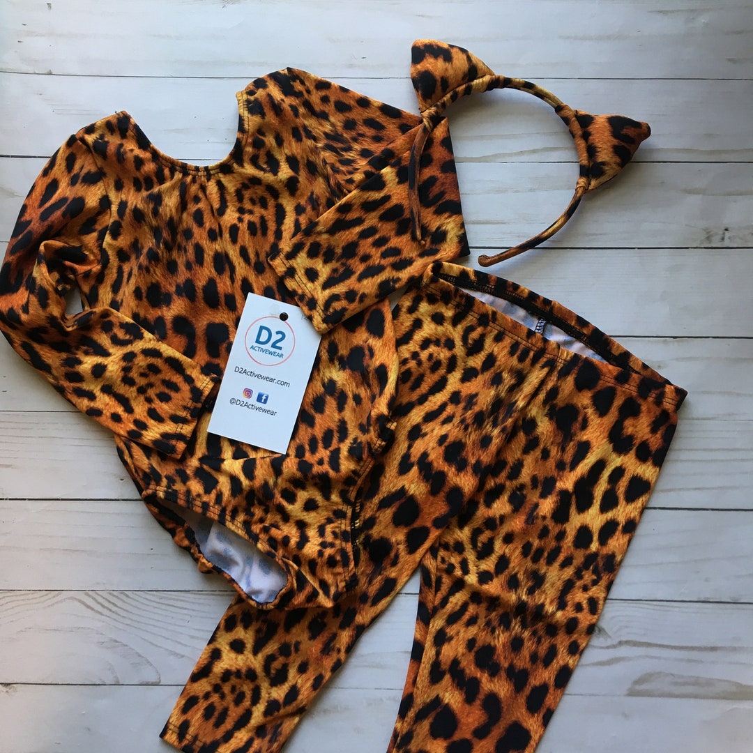 Kids Jaguar Costume, Toddler Dress-up Animal Leotard, Cheetah