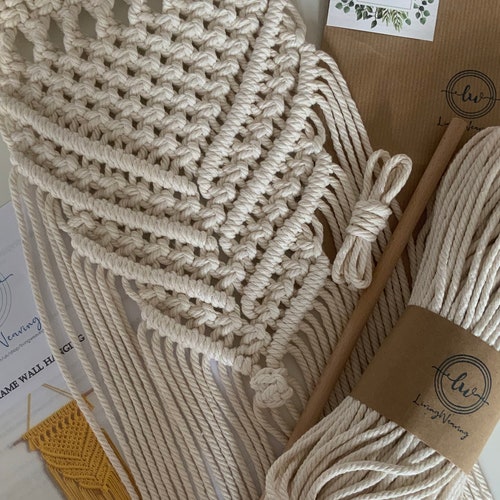 DIY Macrame Wall Hanging Kit / Craft Kit / Small Wall Hanging Etsy UK
