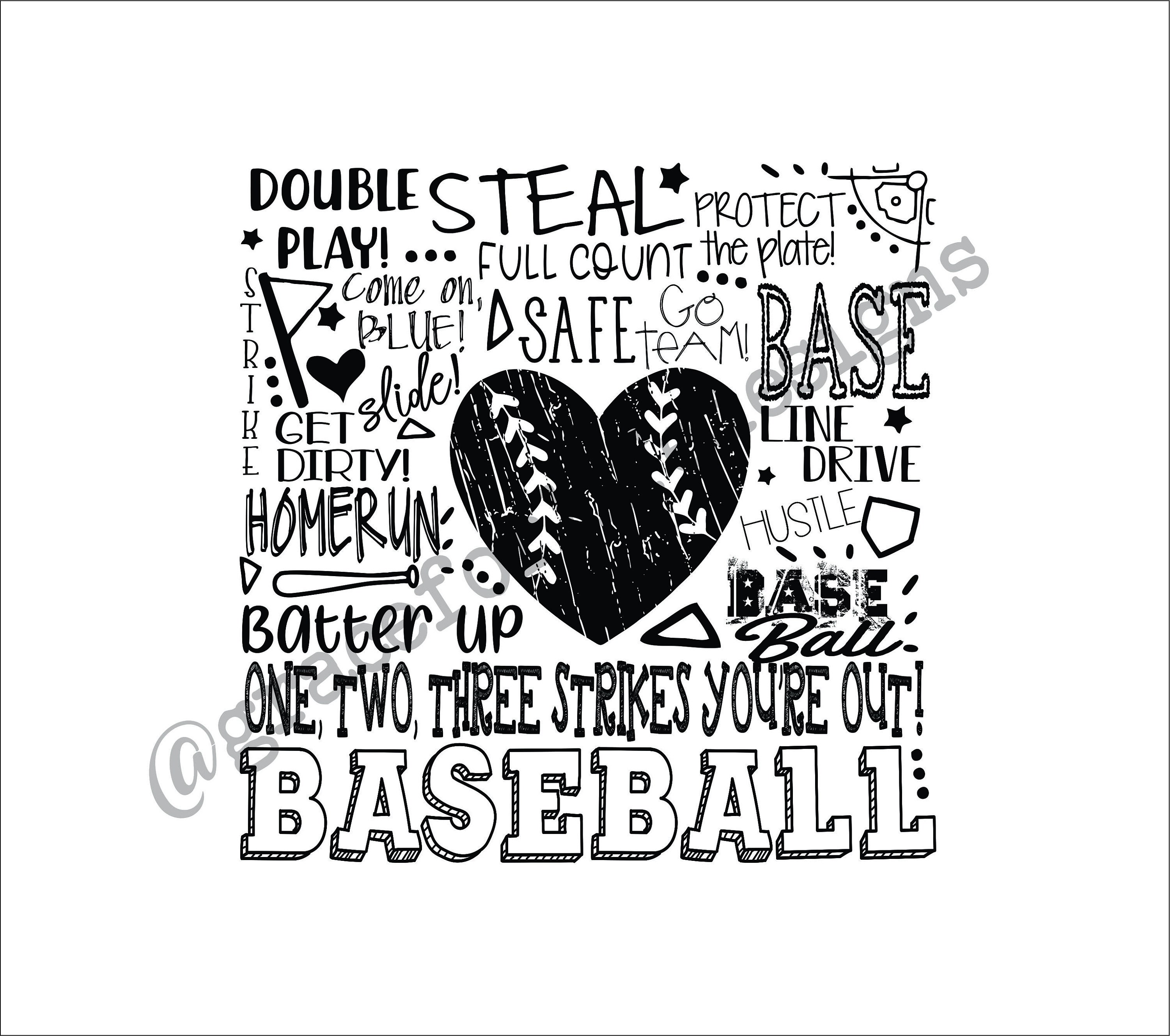 Download Baseball Homerun Typography Svg Cdr Png Etsy