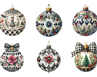 Christmas Ornament Decoupage Rice Paper Harlequin, Snowman, A4 Sheet