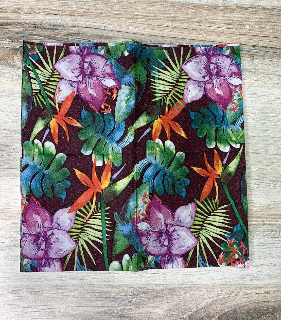 Bird Of Paradise Cocktail Paper Napkins for Decoupage Etsy