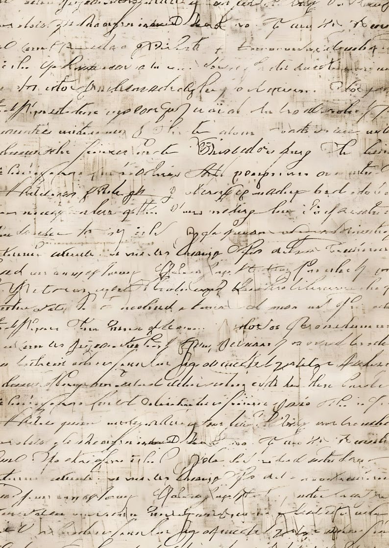 Vintage Script Rice Paper for Decoupage Sepia Handwriting Ephemera - Etsy