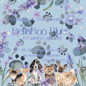 BellaBoo Blues / Font, fuente manuscrita, letras, letras, typefont, fontdesign, hecho a mano, OTF Font, TTF Font, SVG Font, Woff Font