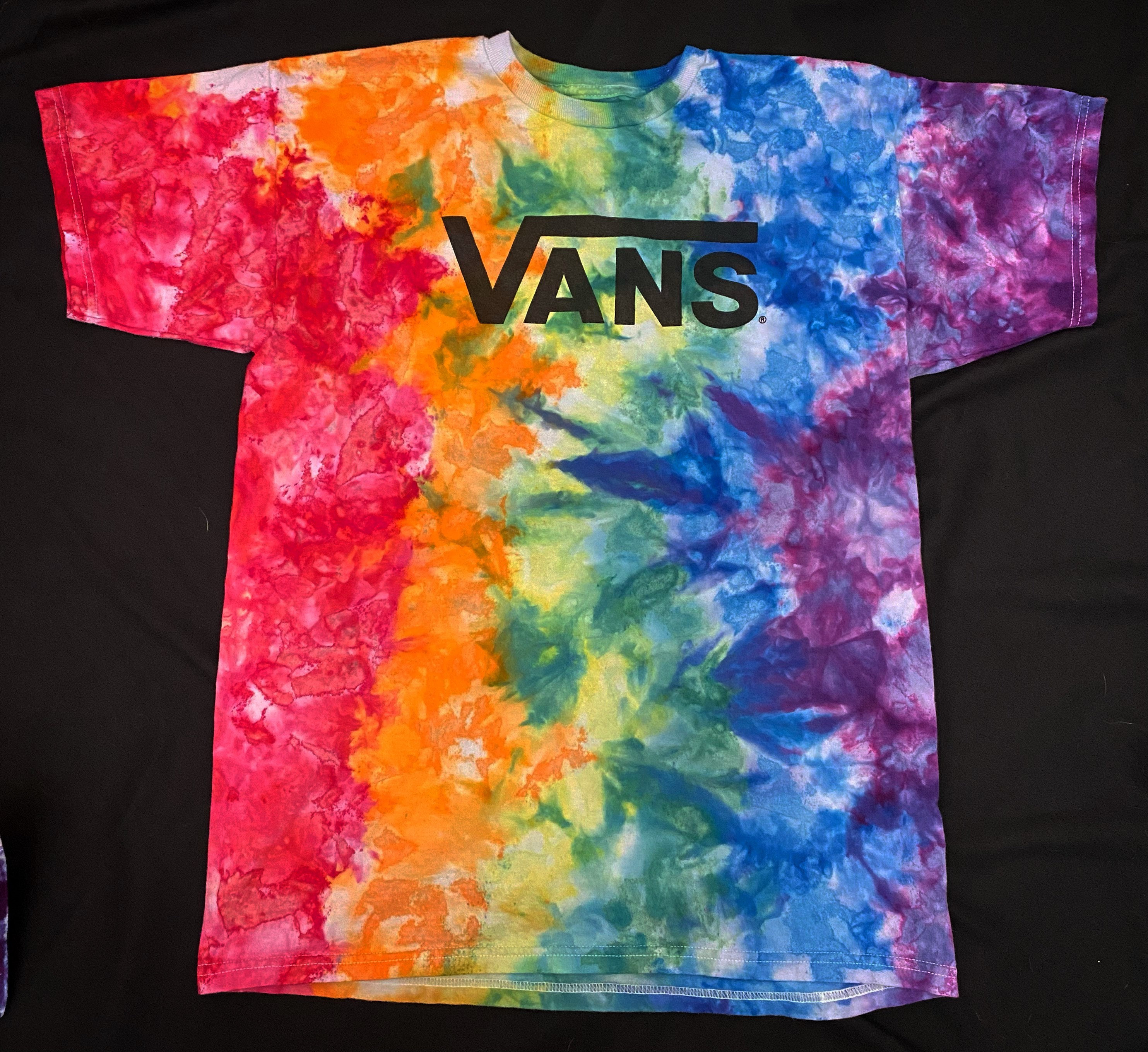 Rainbow Vans T-shirt Etsy