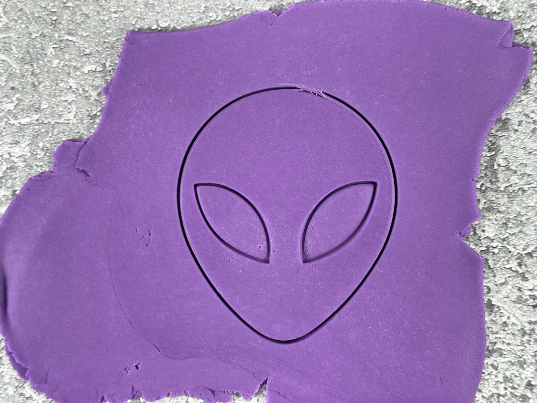 Alien Head Fondant Cookie Cutter 3D Printed - Etsy