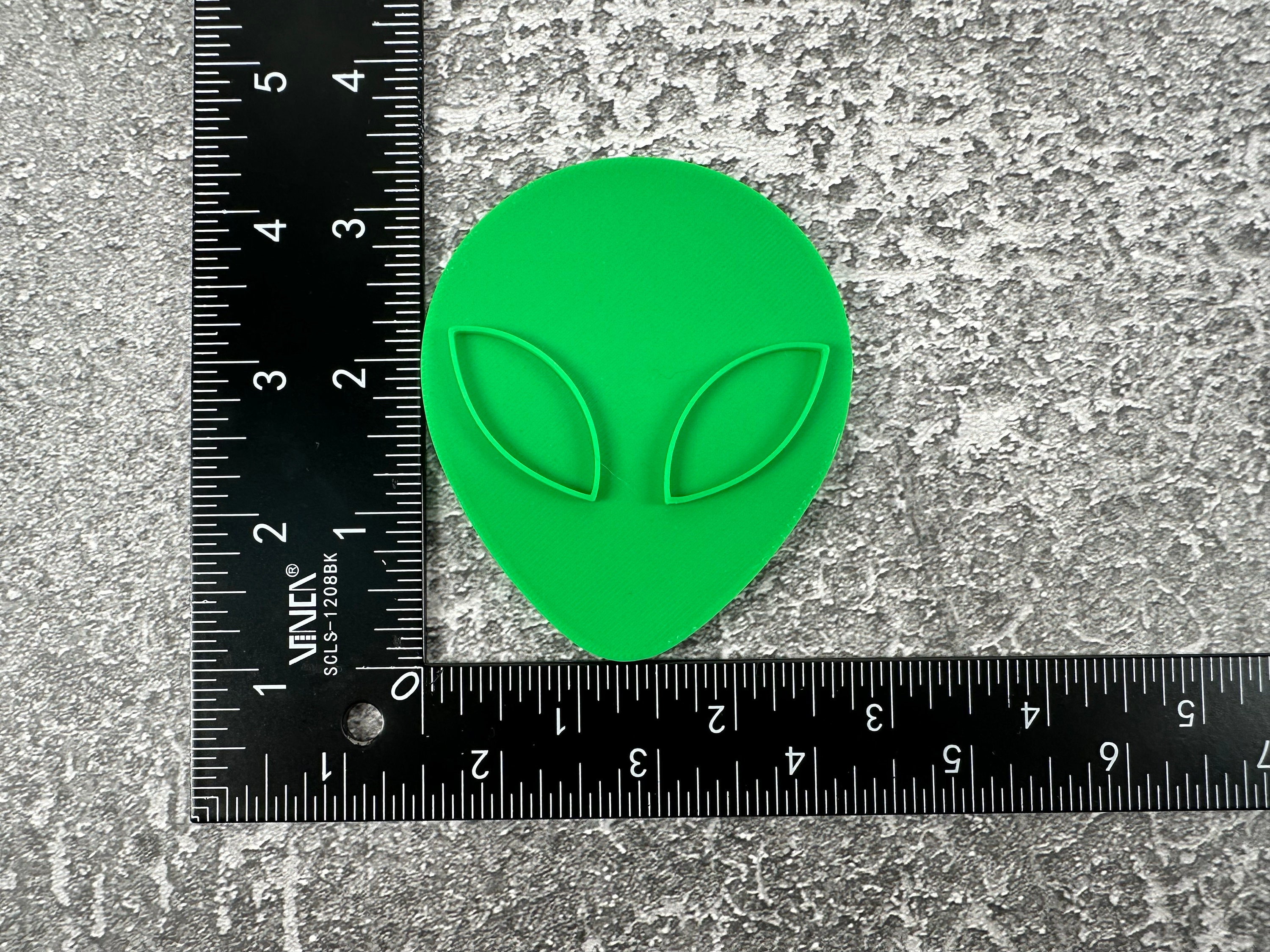 Alien Head Fondant Cookie Cutter 3D Printed - Etsy