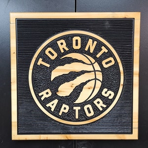 Toronto Raptors Led Sign, NBA Logo Metal Led Wall Sign, NBA