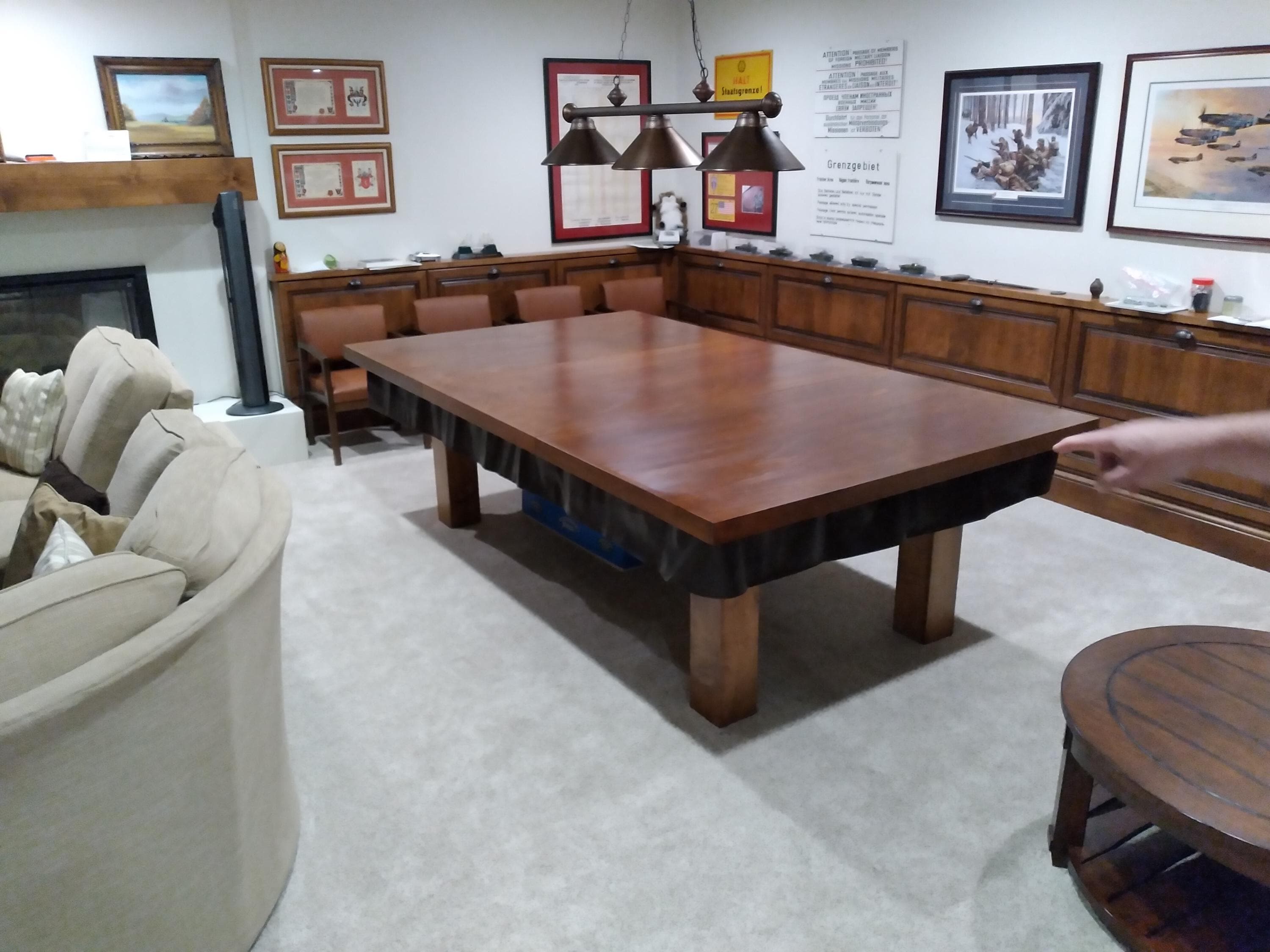 Pool Table Top Images Pool Table Dining Top, Custom Made Tops for All Sizes of Pool Tables ...
