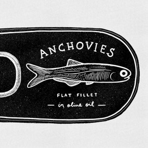 Flat Fillet – Anchovy Sticker