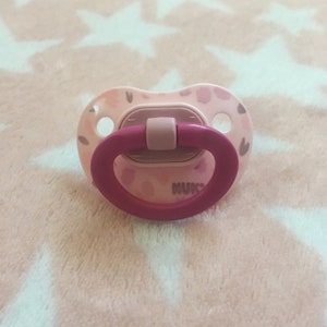 ABDL Modified Pacifier - NUK Pink Nature Abstract