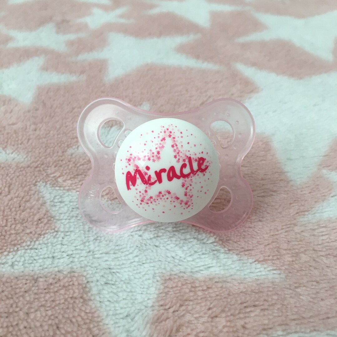 ABDL Modified Pacifier MAM Pink Miracle - Etsy